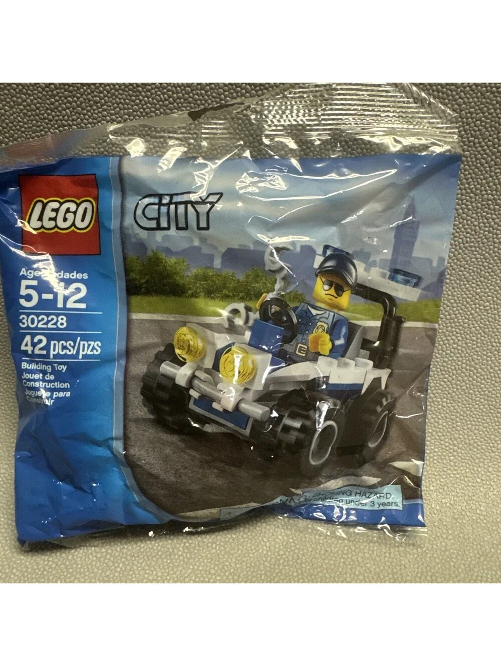 LEGO CITY Police ATV (30228) Officer Policeman Buggy 42pc Retired New 2014